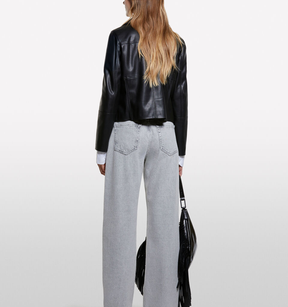 Black short jacket - women's jackets - Black | Sisley image number 2